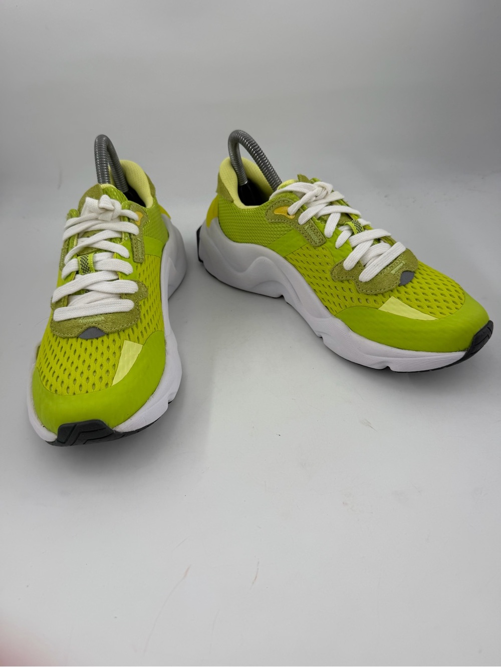 Sorel Women’s Kinetic RNEGD - SZ 7.5- Acid Green Lace-Up Sneakers Shoes - Picture 7 of 15